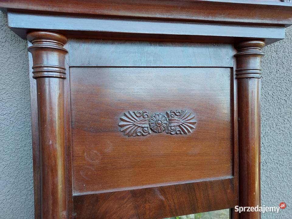Stare lustro biedermeier małe mahoń E043 Tczew