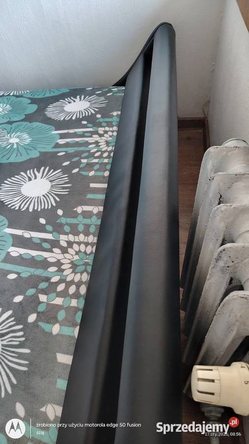 Łóżko z Eco skóry z oświetleniem