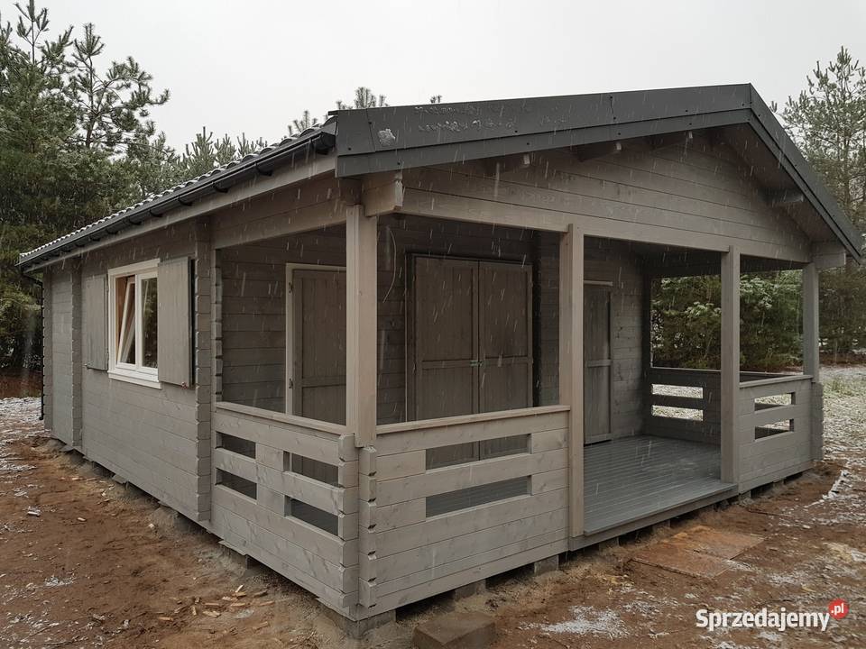 DOMEK drewniany z bali MADERA na zgłoszenie Września