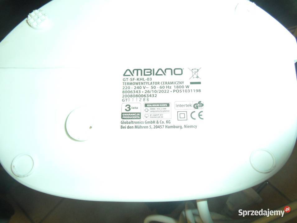 Termowentylator AMBIANO GTSFKHL03 Konin