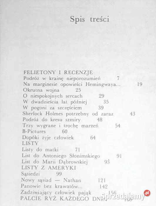 Utwory wybrane Tom 4 Felietony Listy M Hłasko lubelskie Chełm