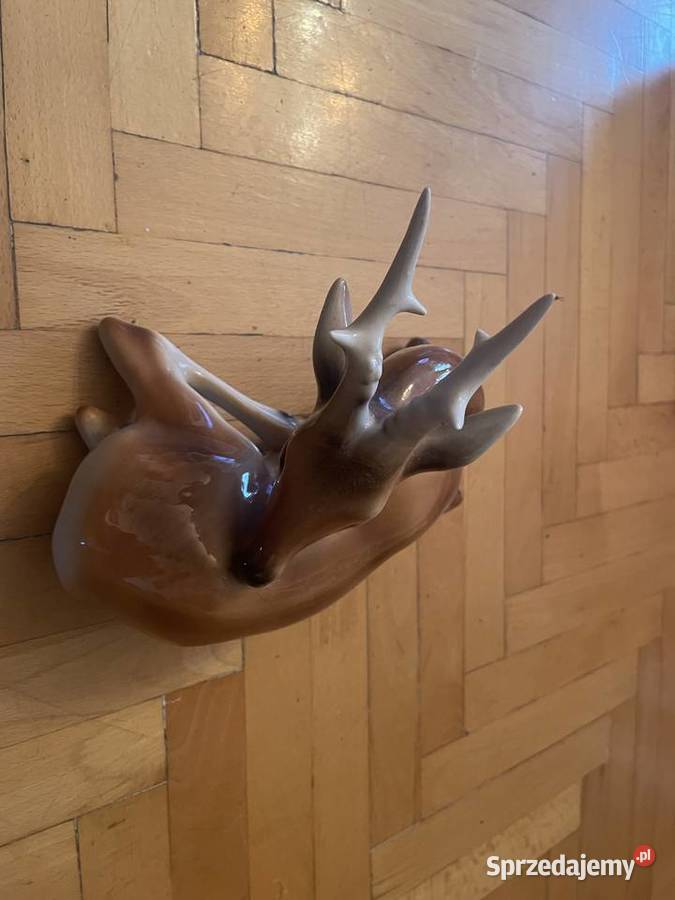 Jeleń Royal Dux figurka porcelanowa Częstochowa