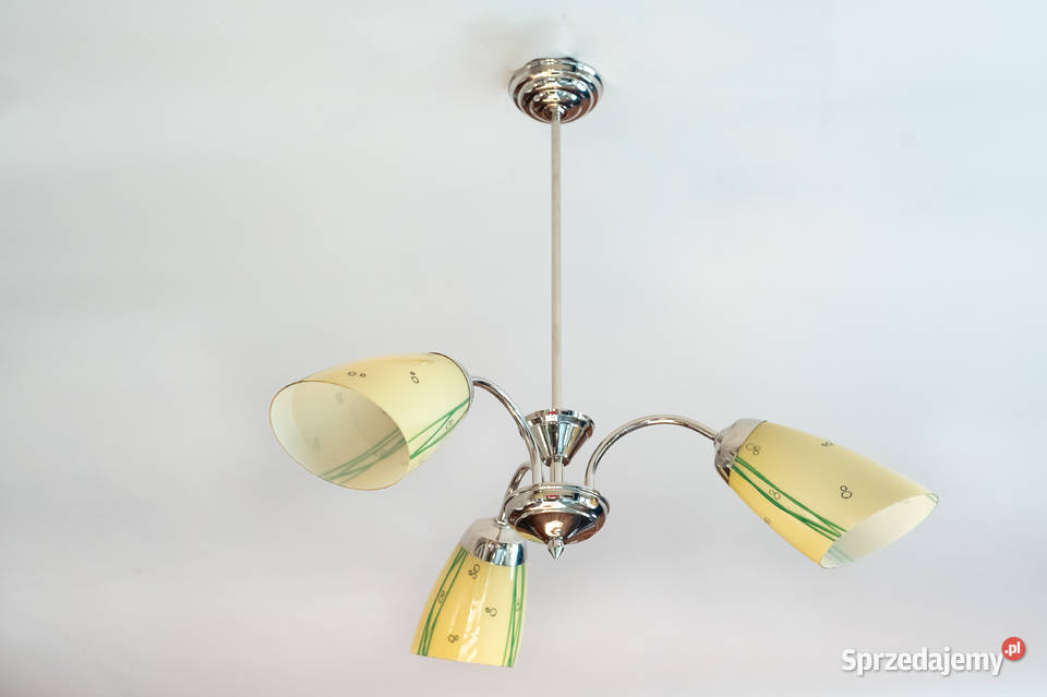 Żyrandol lata 60 Look PopArt MidCentury Vintage śląskie