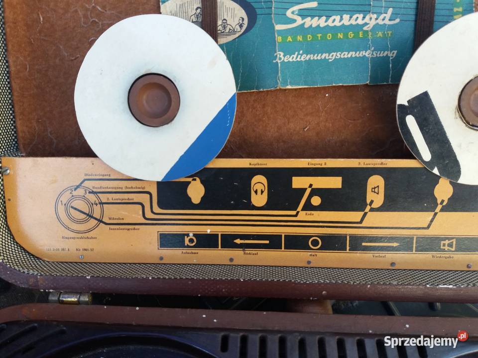 Magnetofon szpulowy lampowy Fabryczne