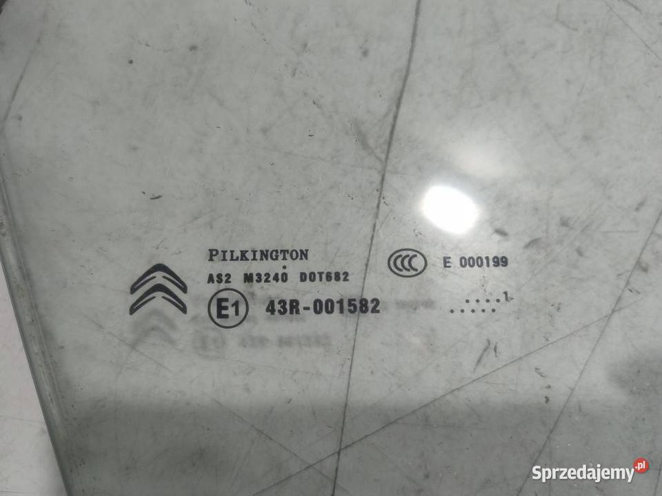 SZYBA DRZWI PRAWY PRZÓD CITROEN C4 11R osobowe
