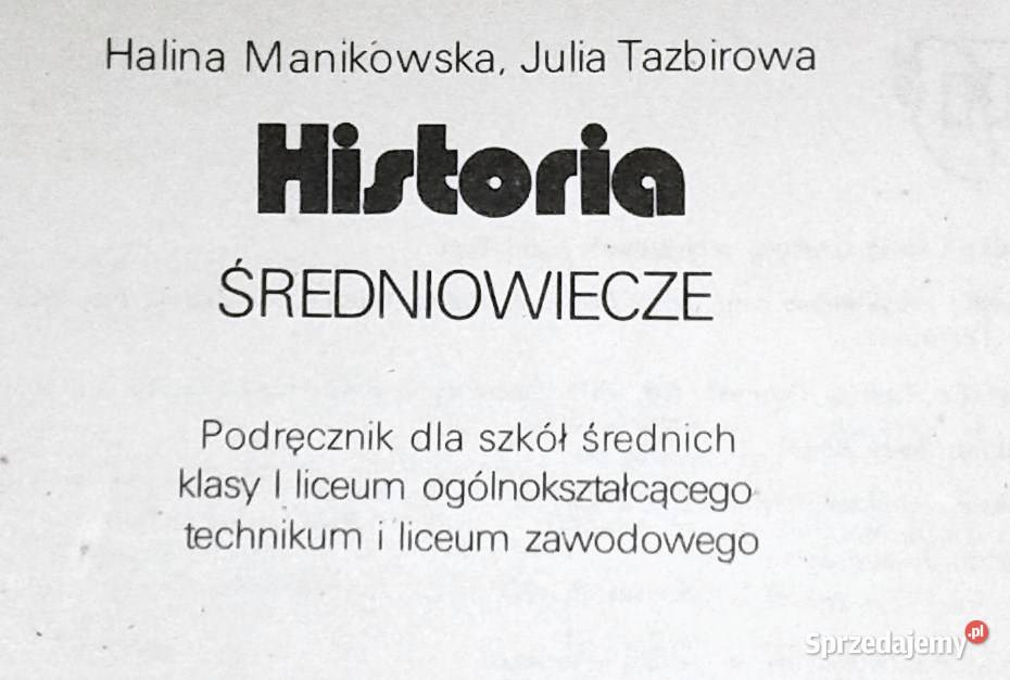 Historia 1 Średniowiecze H Manikowska J Pozostałe lubelskie Chełm