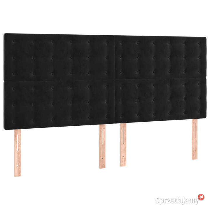 Zagłówek do łóżka z LED czarny 200x5x118128 Warszawa