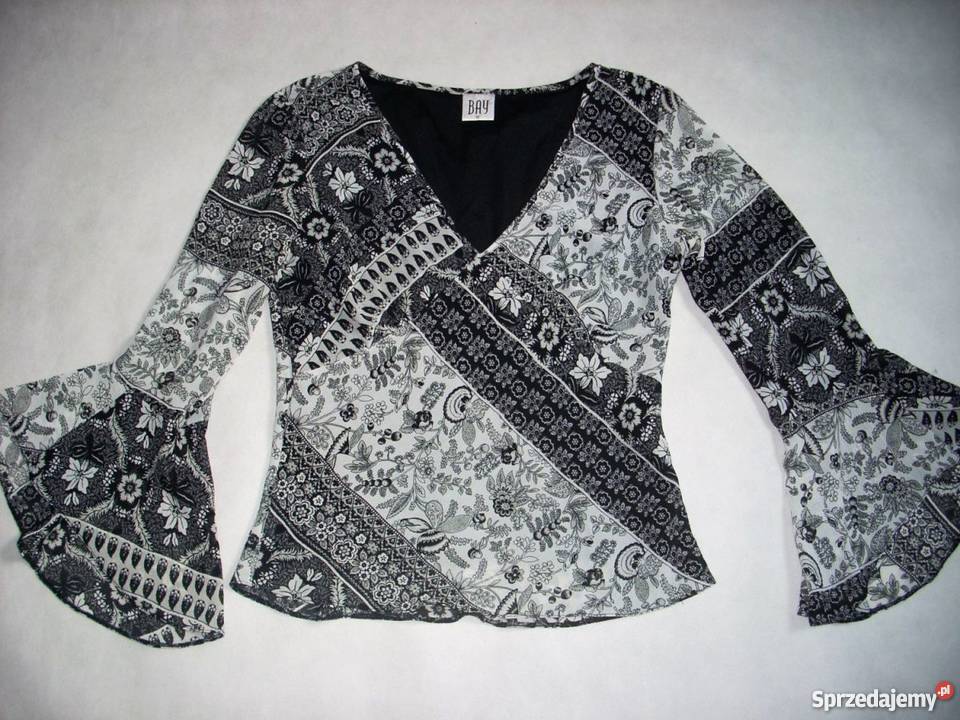 Bay Czarno Biała Bluzka Koszula Nowa 38 40 Nowy Sącz sprzedam