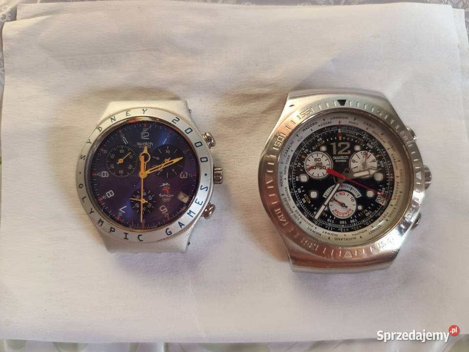 Dwa zegarki Swatch Legnica