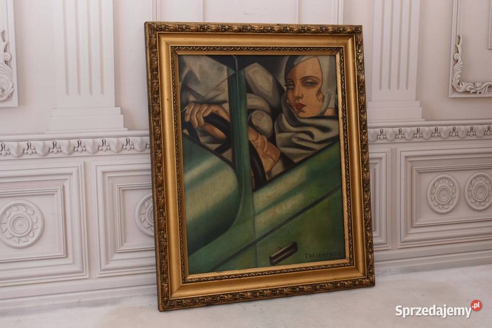 TAMARA De Łempicka Kobieta w Bugatti Art Deco Kraków sprzedam
