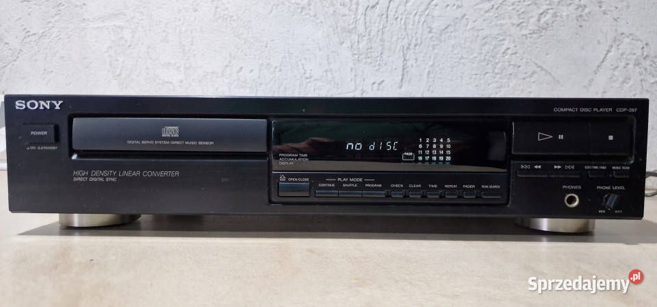 Cd player SONY 297 CDP297 odtwarzacz kompaktowy wielkopolskie Międzychód