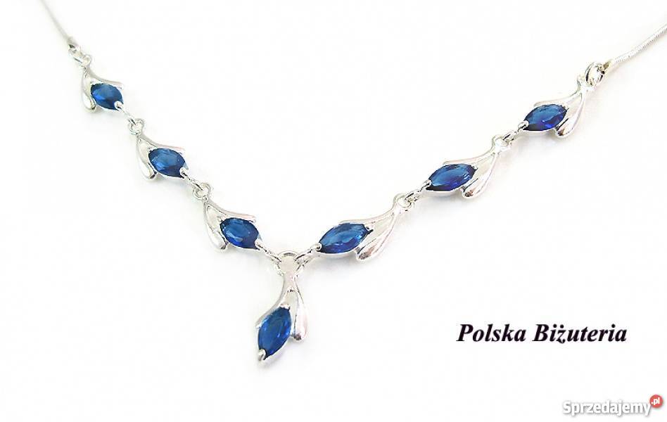 Prześliczna Srebrna Bransoletka z Szafirami