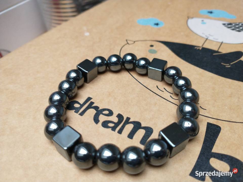 Bransoletka hematyt rękodzieło łódzkie Łódź sprzedam