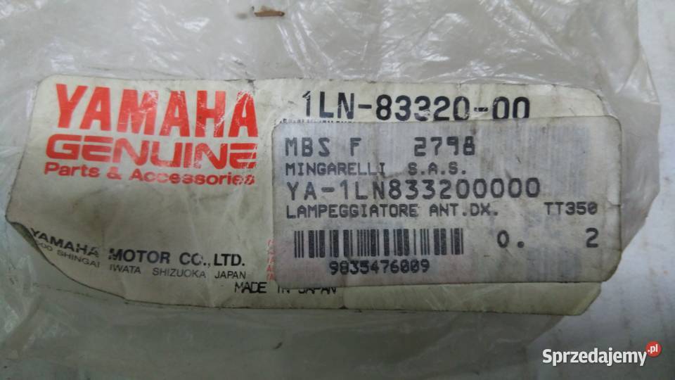 Kierunkowskaz przedni prawy OE Yamaha TT 350 Bielsk Podlaski