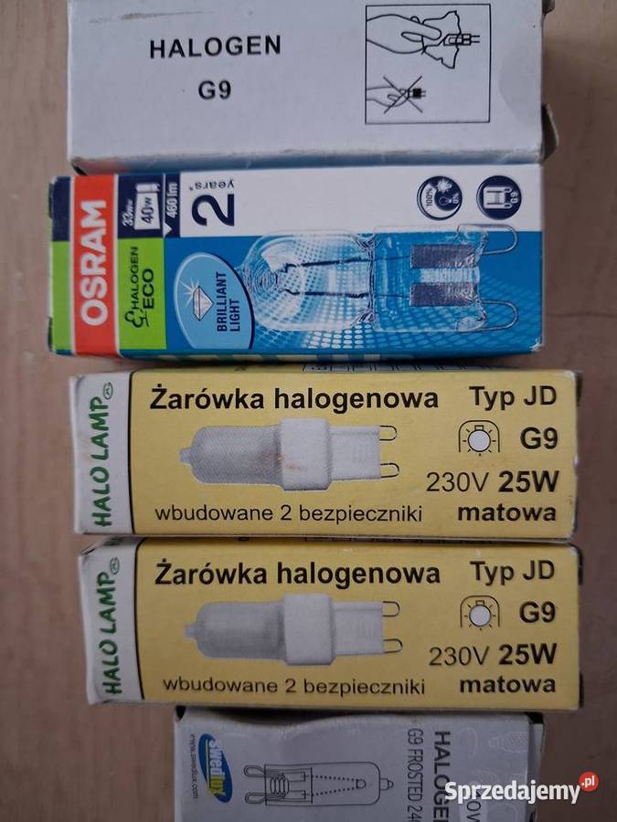 Żarówki G9 halogen nowe Warszawa