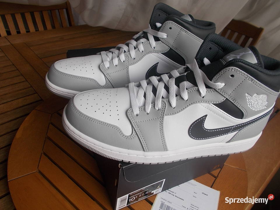Nike Jordan 1 Mid Light Smoke Grey Anthracite Nike wielkopolskie