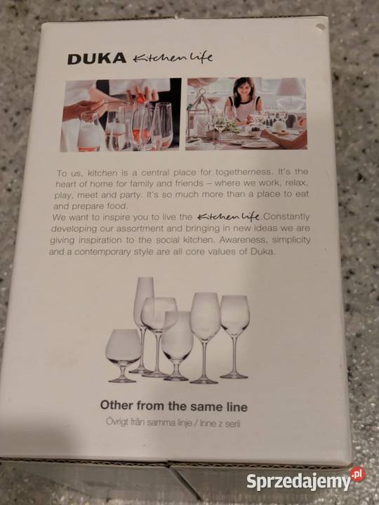 Kieliszki do wódki 6 sztuk DUKA Aura 60ml Katowice sprzedam