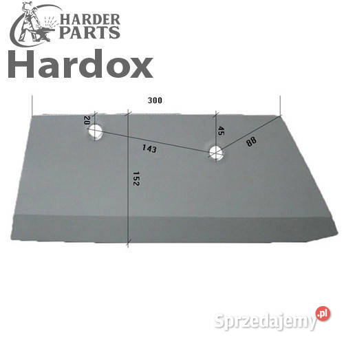 Lemiesz 300hektarów HARDOX 72632P części do Suwałki