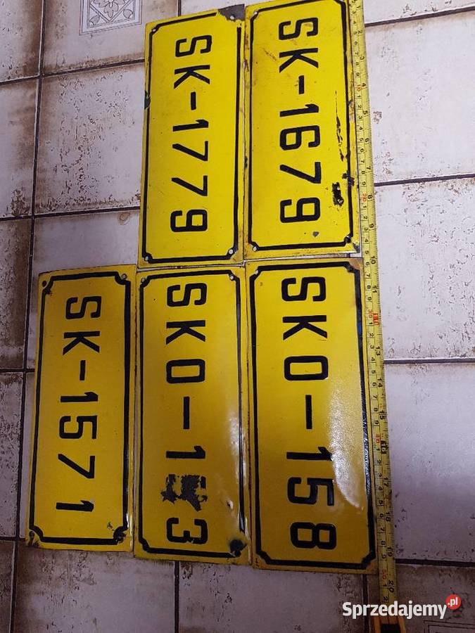 Tablica emaliowanaLata przedwojenneZ kolekcji lubuskie Gorzów Wielkopolski