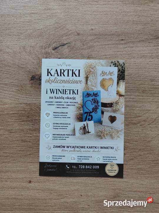 Winietki na stół personalizowane Warszawa