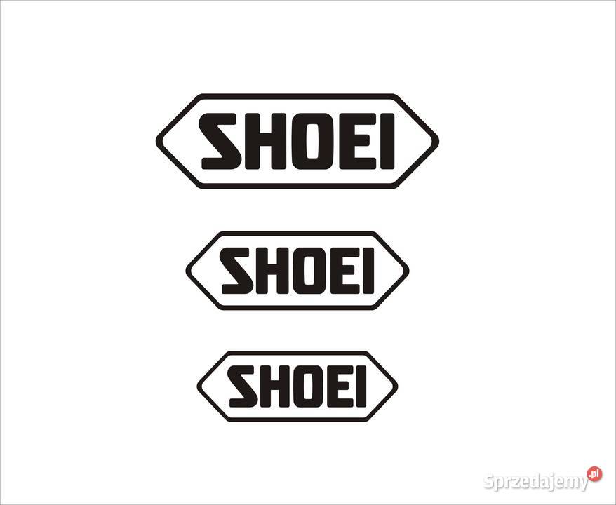 3 SHOEI białe czarne naklejki na kask Producent Kraków
