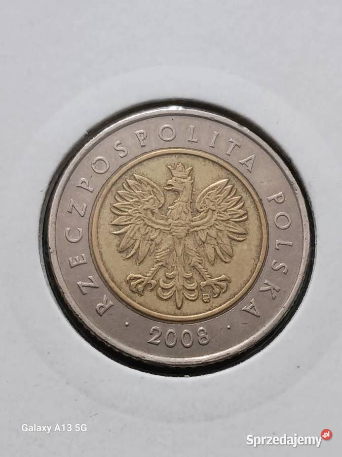 5 Złotych 2008 r 3 najniższy nakład