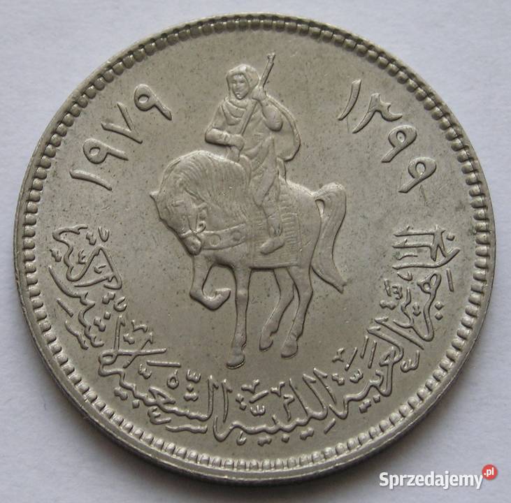 LIBIA 100 DIRHAM 1979 STAN MENNICZY Łódź