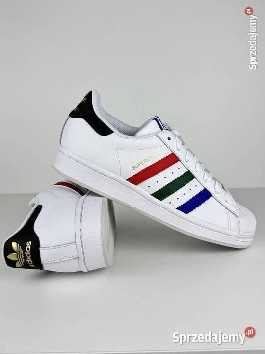 Adidas Superstar IF7821 r40 białe kolorowe paski 25cm Krasnystaw sprzedam