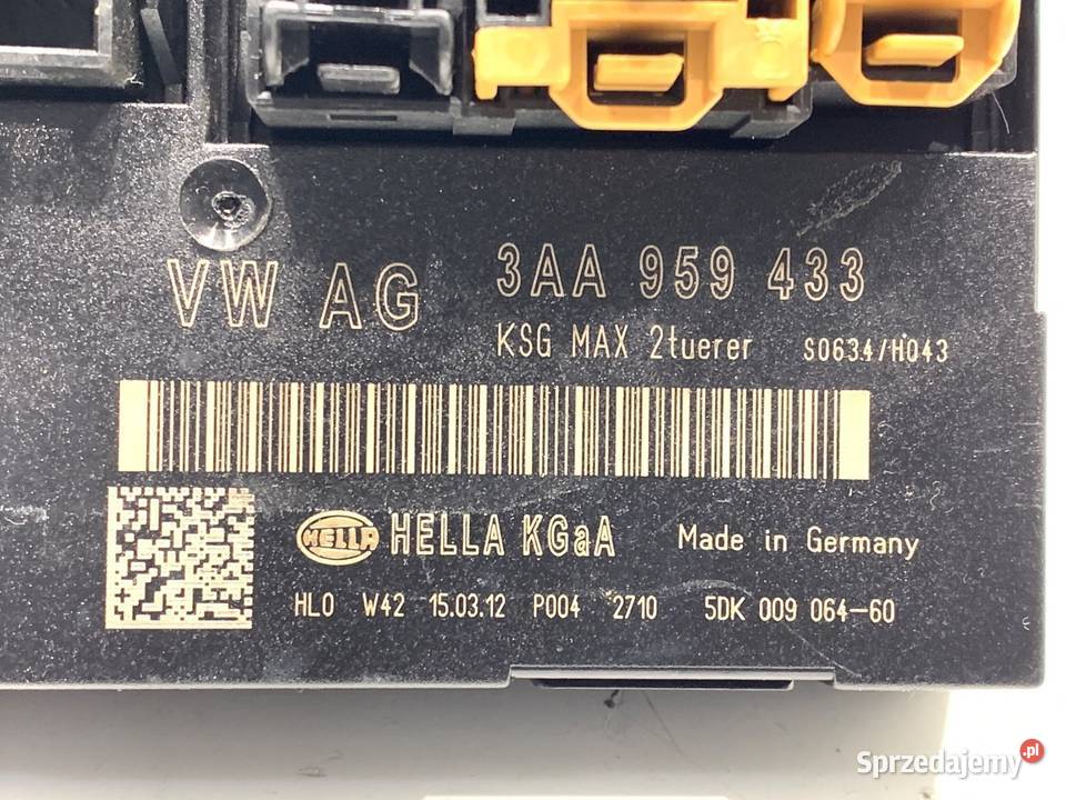 MODUŁ KOMFORTU VW PASSAT B7 3AA959433 Kombi 1015 sprzedam