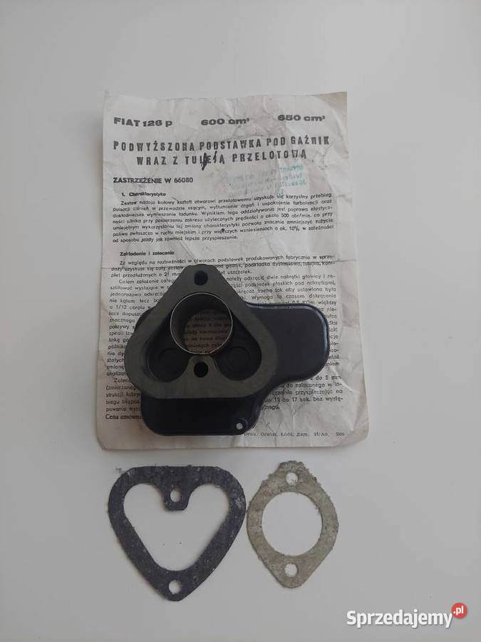 Nowa podstawa gaźnika fiat 126p Rok produkcji 1980 Mysłowice