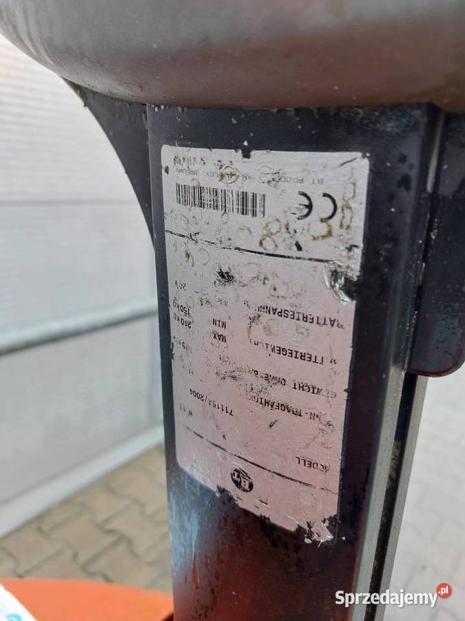 Wózek paletowy BT W13paleciak sztaplarka Toyota lubuskie Gorzów Wielkopolski