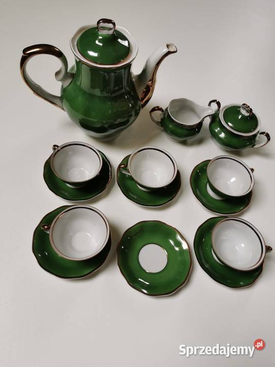 Serwis porcelanowy kawowy Karolina 4 z PRLu