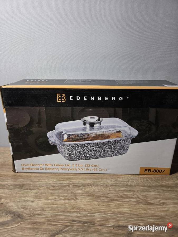 Brytfanna Edenberg EB8007 55 l 32 z pokrywą Drwalew