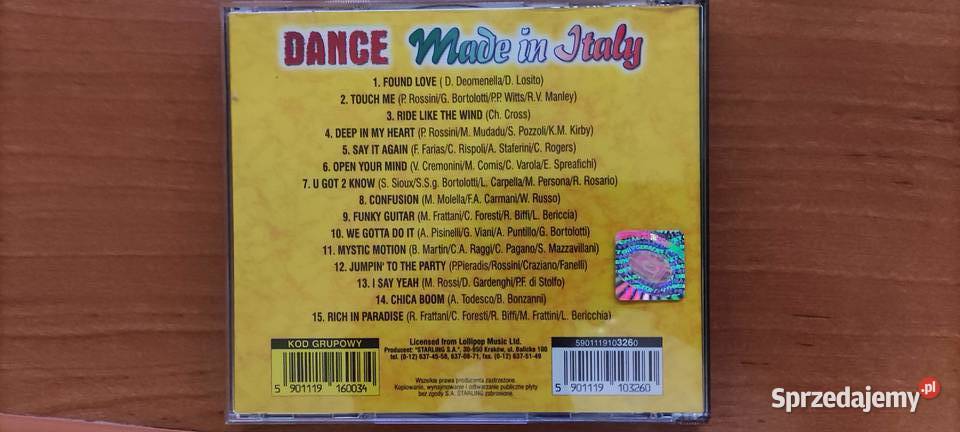 dance made in italy 1 płyta śląskie Gliwice