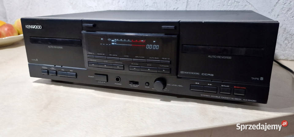 Kenwood magnetofon dwukasetowy KX W 4080 KXW4080 Magnetofony Międzychód