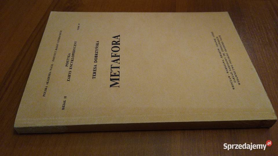 Metafora Poetyka zarys encyklopedyczny Teresa ISBN 8304013339