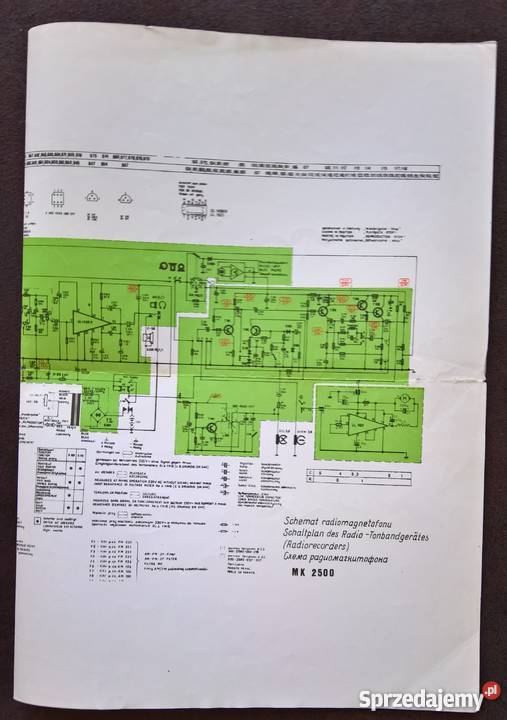 Schemat Magnetofonu MK122125125 FM235M1417 SMDS dolnośląskie Wrocław