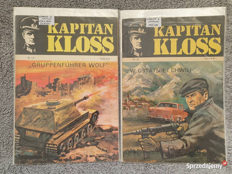 Kapitan Kloss zestaw 15 komiksów wydanie 1 1971 sprzedam