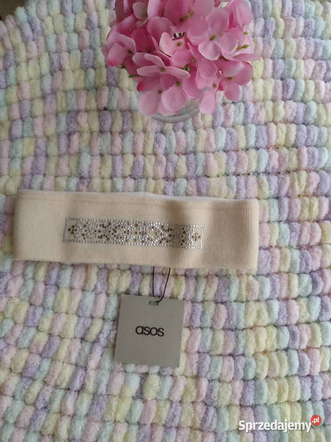 ASOS Bogato zdobiona zimowa opaska na głowę Kraków sprzedam