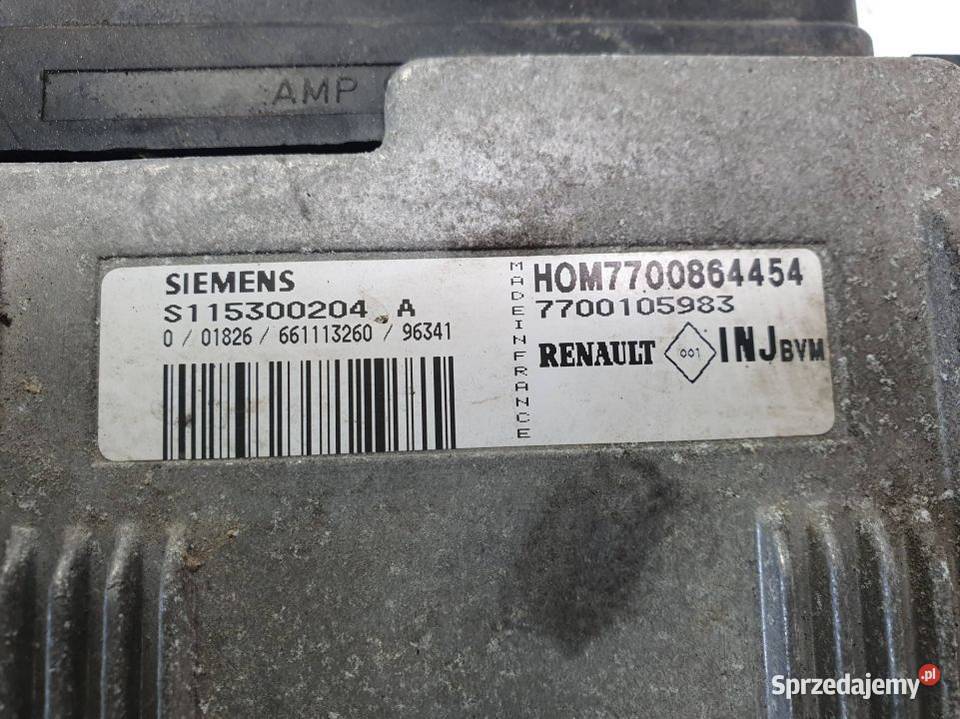KOMPUTER SILNIKA ECU RENAULT MEGANE S115300204 Lipno