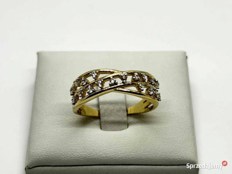 Nowy Złoty Pierścionek pr 585 398g R23 złoto