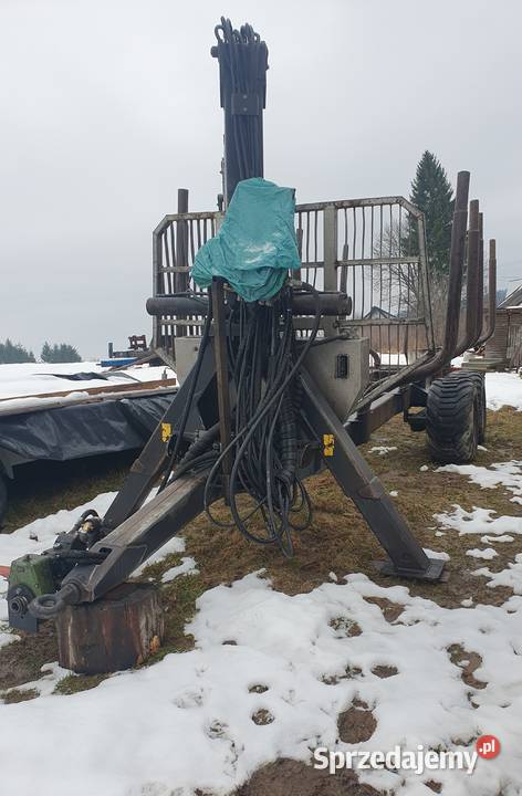 Przyczepa leśna wózek leśny Palms 10 ton Jabłonka