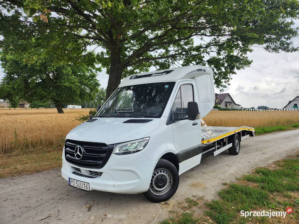 Mercedes Sprinter 907 319 CDI190 LAWETAS1 wł2021 nieuszkodzony Ostrów Wielkopolski