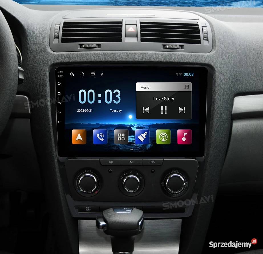 RADIO DO SKODA 10ANDROID WIFI GPS USB BT Wrocław