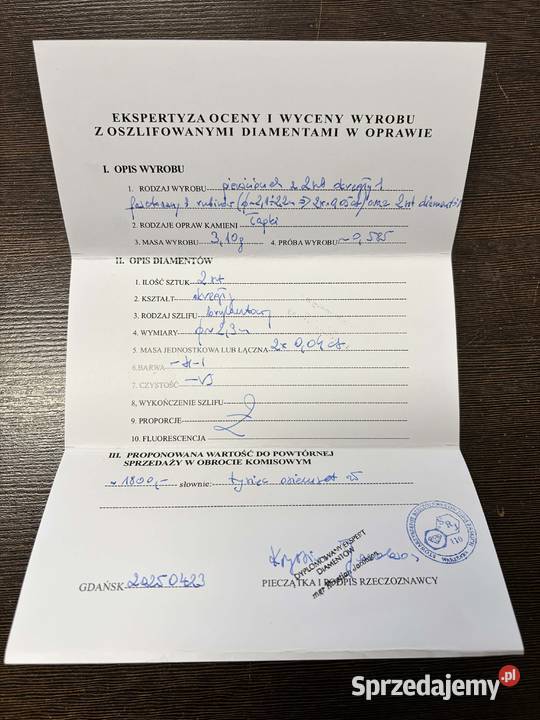 Złoty pierścionek pr 585 310g Rozmiar 22 z złoto warmińsko-mazurskie Elbląg