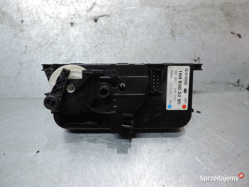 PANEL NAWIEWU MERCEDES W168 A KLASA 1688302285 Rok produkcji 2002 Nowy Sącz