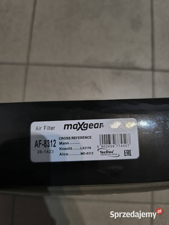 MAXGEAR AF8312 261423 FILTR POWIETRZA TOYOTA