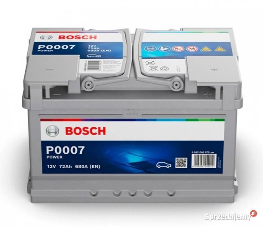 Akumulator 72Ah 680A EN Bosch P0007 P Kościerzyna