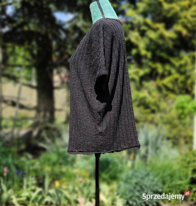 Czarna bluzka sweter Reserved L 40 ażurowy Szczecin