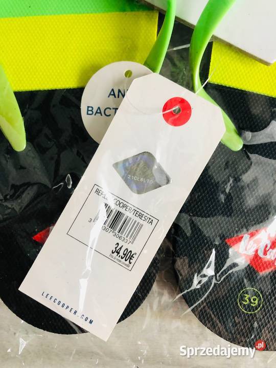 NOWE LEE COOPER japonki klapki damskie zielone Sandały i klapki Łódź sprzedam